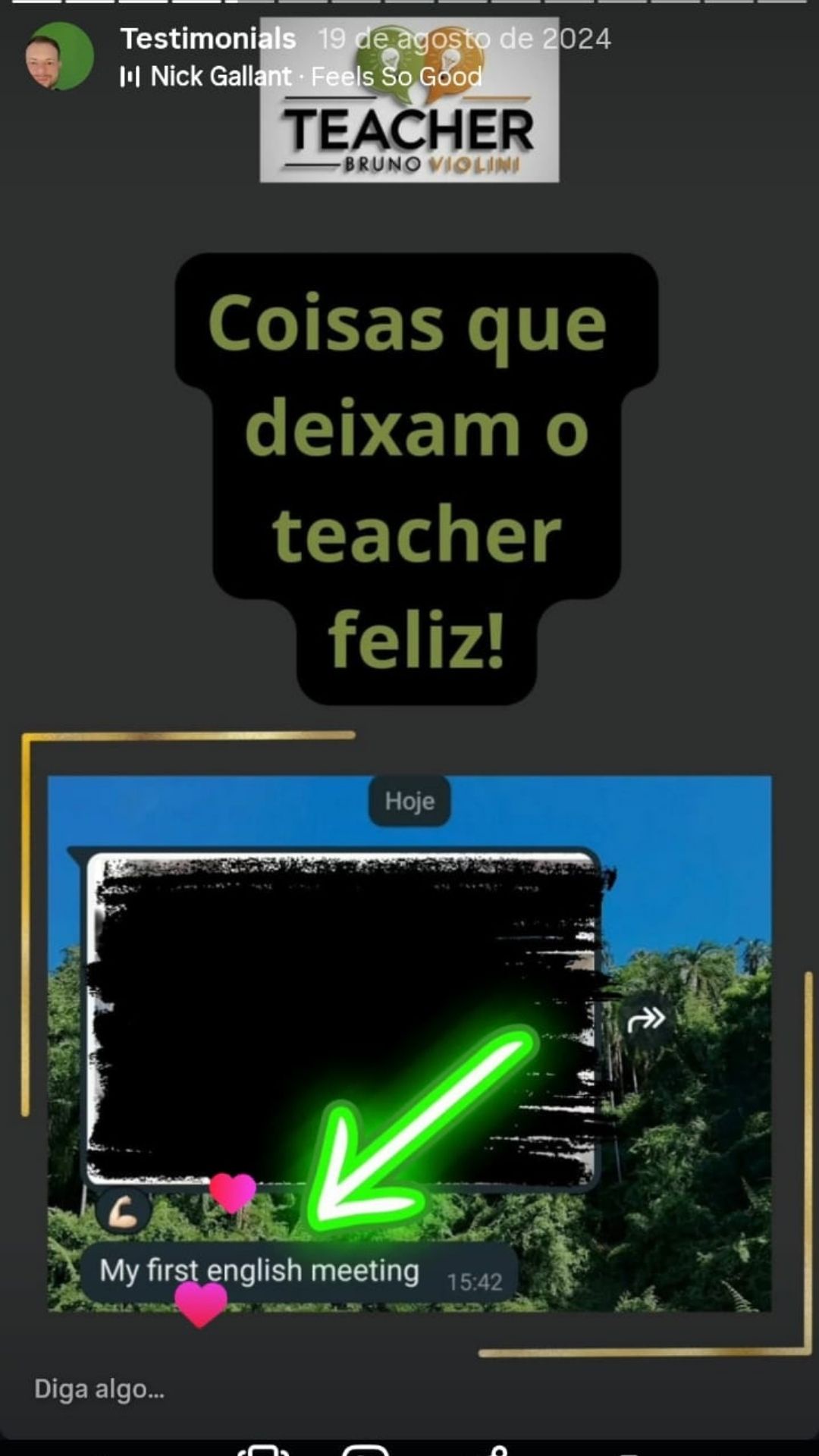 Depoimento de aluno 4