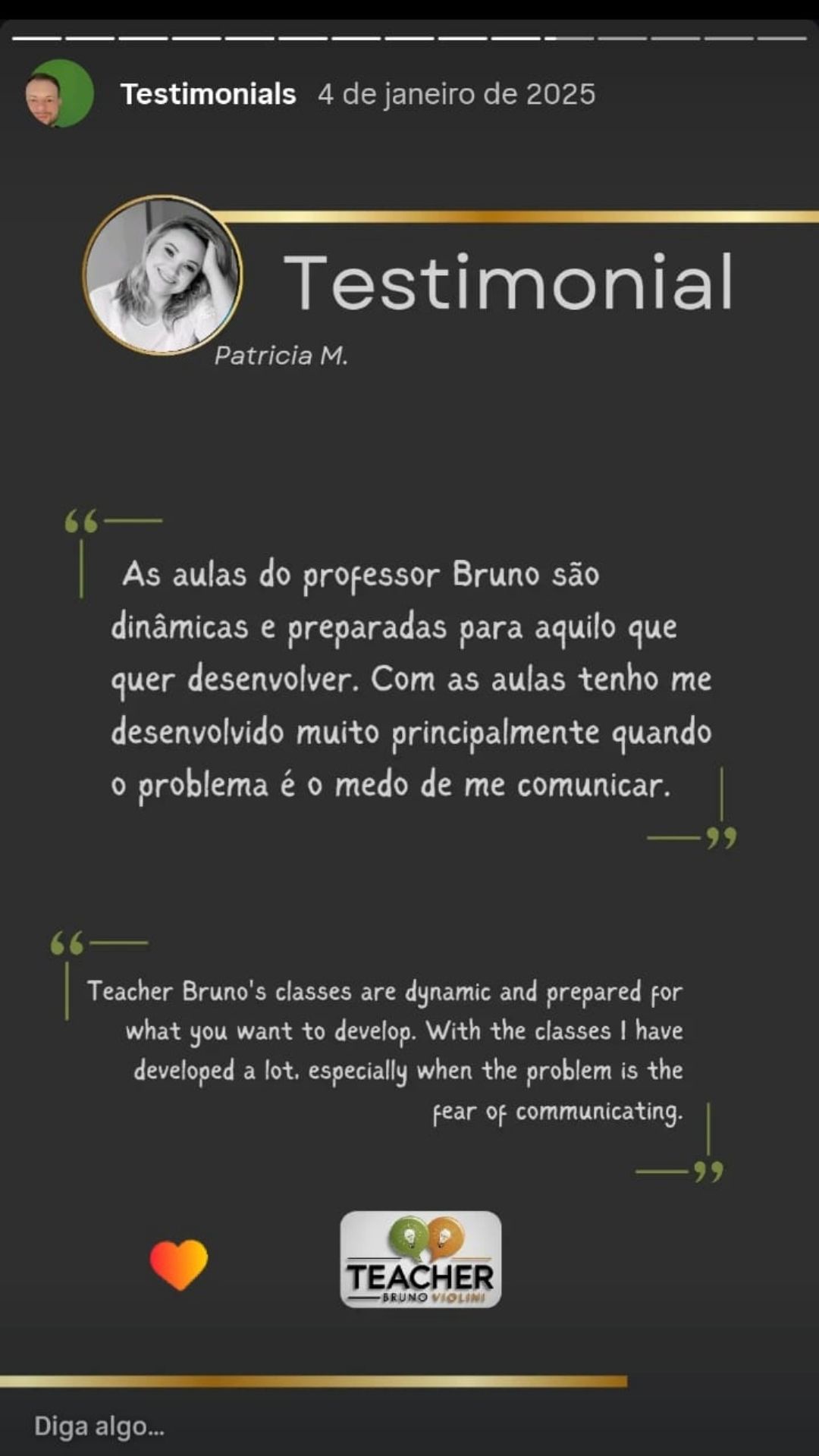 Depoimento de aluno 10